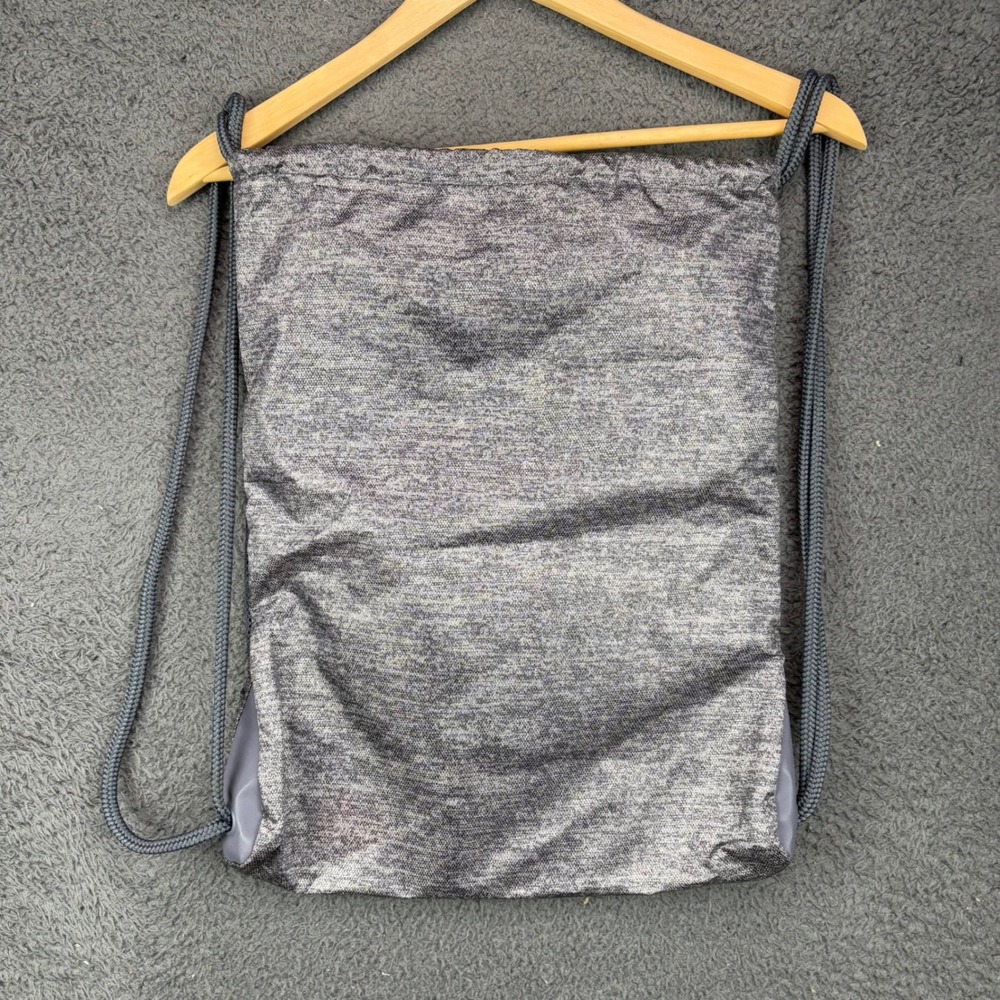 Adidas Drawstring Sackpack Backpack Gray Pink Hea… - image 2